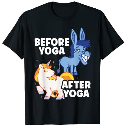 Lustiger Esel Zen Yoga T-Shirt