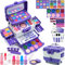 Kit de maquillage Pour Enfants - Kit de maquillage Pour Enfants - Jouet Pour Halloween, Noël, Anniversaire - Pour Filles de 4+ 10 à 12 ans, Violet