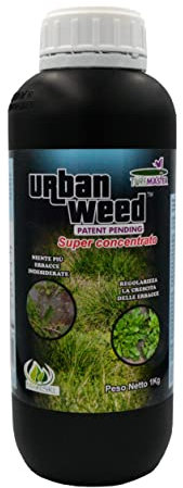 Turfmaster Urban Weed – Disseccante Spray, 1L Eco-SOSTENIBILE per la rimozione Naturale di Erbacce e vegetazione indesiderata, Senza Bisogno di GLIFOSATE o DISERBANTI, Pronto all’Uso (Concentrato)