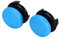 2Pcs Thumbstick, 4 Colors Available Silicone Accessories Replacement Thumb Grips Stick Joystick Controller Gamepad Key Cap for Game Joystick (Blue)