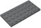 Classic Building Plate 4x8, 200 Piece Dark Grey Bulk Plates, Compatible with Lego Parts and Pieces 3035, Compatible with All Major Brick Brands(Colour: Dark Grey)