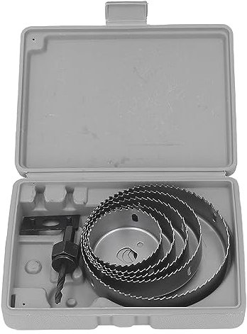 Hole Saw Set, 64mm 76mm 89mm 102mm 127mm Saw Blades Idear for Wood, Plywood, PVC Board