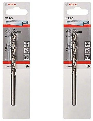 Bosch Professional Metallbohrer HSS-G geschliffen (Ø 6,8 mm) (Packung mit 2)