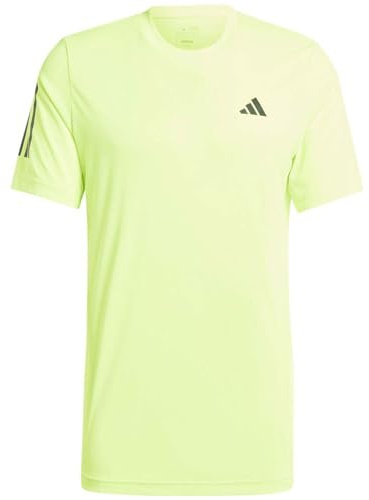 adidas Herren Club 3-Stripes Tennis Tee, Lucid Lemon, L