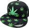 J26 Hanfblatt Snapback Hanf USA Kappe Mütze Baseball Cap Trucker mit Schirm Smoke Sommer Frühling (DE/NL/SE/PL, Alphanumerisch, Einheitsgröße, Grün)