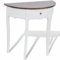 Vopese Konsolentisch mit Schublade und Brauner Tischplatte Halbrund Tisch Model241531
