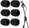 VYIBPDY Bonnette Micro, Filtre Anti Pop Vent en Mousse pour KTV, Microphone à Main, Performance Sur Scène, Entrevue et Activités de Plein Air, 6 Pièces