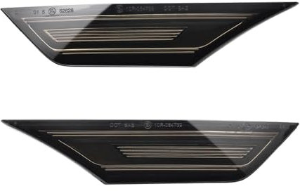 AUTO-STYLE Satz LED Seitenblinker kompatibel mit Honda Civic X 2016-2022 - Smoke - inkl. dynamischem Lauflicht & Positionslicht