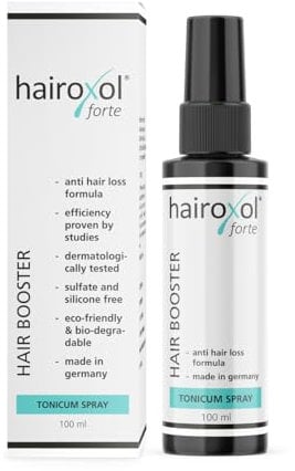 HAIROXOL Haarwachstum Booster (100 ml) Haarserum gegen Haarausfall für Frauen & Männer - effektiv für kraftvolles Haar - Haarwachstumsbeschleuniger - geprüftes Haarwuchs-Mittel (Spray)