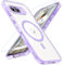 OWKEY Magnétique Coque pour Google Pixel 9A avec Verre Trempé, Compatible avec MagSafe, Anti Rayures Etui Antichoc TPU Bumper Case pour Google Pixel 9A (Violet)