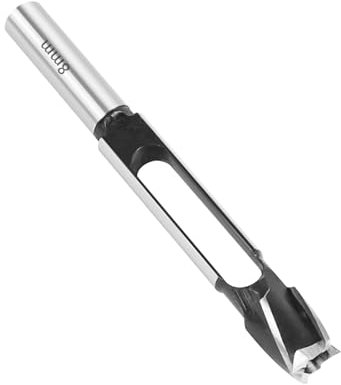 Fresa per tasselli, trapano a tenone, con punta a tenone, per la lavorazione del legno, per la lavorazione del legno, con gambo da 13 mm, per la realizzazione di mobili (8 mm)