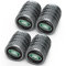 Legierung Auto Ventilkappen für Land Rover Discovery Range Rover Sport Defender Landcruiser LR2 3 4,4pcs Ventilkappen Auto Reifen Ventilkappe, Auto Reifen Luftabdeckungen Staubkappen, schwarz