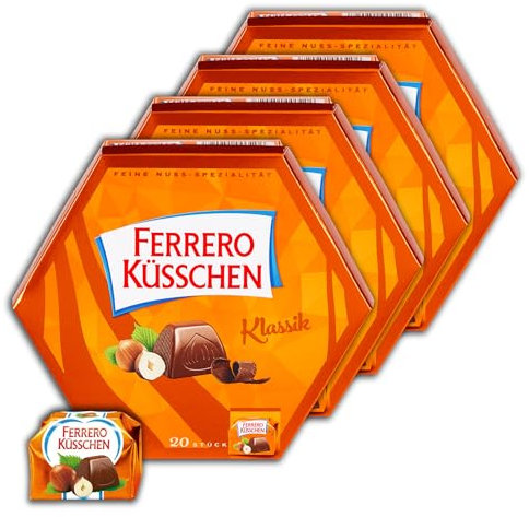 4 er Pack Ferrero Küsschen Klassik 20er 4 x 178g