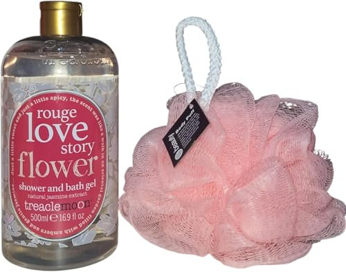 Rouge Love Story Flower Shower And Bath Gel 500Ml With Free Beauty Body Puff(Any Colour)