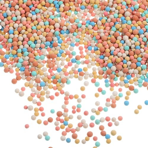 BAZEITFLOW 2 Farbige Keramikpartikel Torf Anlage Pflanzen Briketts Dekoration Aus Ceramsite-stein Blumen Ceramsite Gartenwerkzeug Ceramsit-stein Vasenfüller Aus Stein Blumenerde Ton Colorful