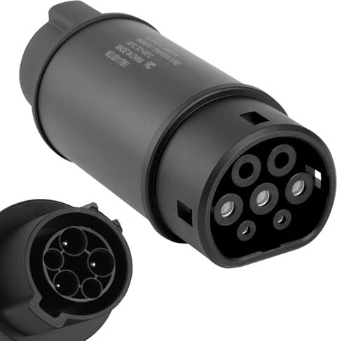 Type 1 to Type 2 EV Charging Adapter, 32A SAE J1772 to IEC62196, Type 1 EV Charger Cable To Type 2 Electric Vehicle Converter, Only For TYPE 2 Electric/Hybrid Cars