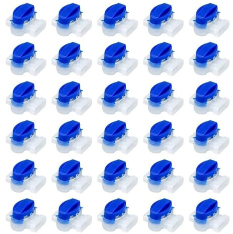 MBdzA Connecteur de câble de Tondeuse Robot, Lot de 10 à 150 pièces, connecteur étanche en Gel, 3 Broches, connecteurs de Fils électriques 314, Accessoires(20Pcs)