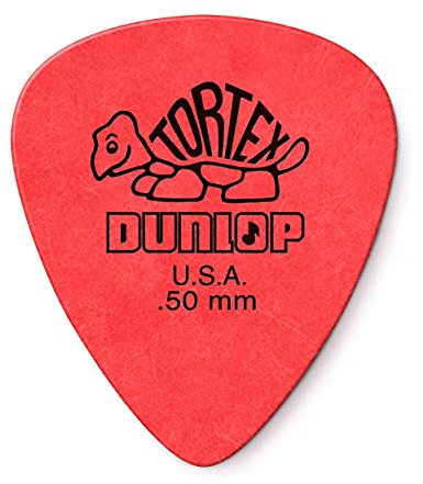Dunlop 418R Tortex Guitar Picks (pack of 72) - Red 0.50mm