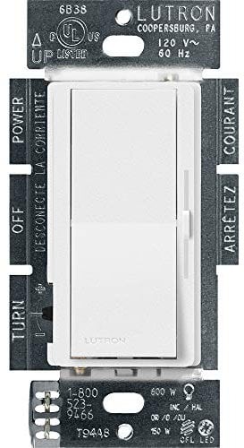 Lutron DVSCCL-153P-SW Diva Dimmable CFL/LED Dimmer Snow by Lutron