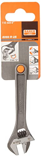 Bahco 8069 Black Adjustable Wrench, 100mm Length
