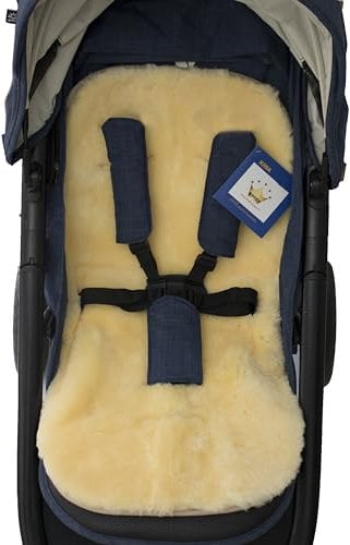 Peau de mouton housse pour poussette 100% Peau de mouton Mérinos