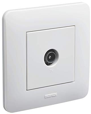 DEBFLEX 742760 APA20227 Appareillage encastré Prise télévision Complet Casual Blanc brillant-742760