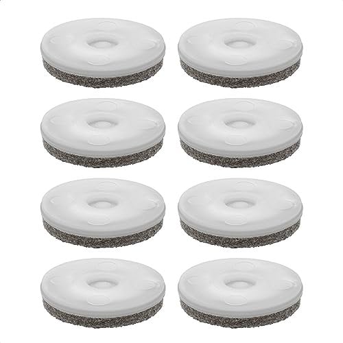 Wagner QuickClick® Filzgleiter Möbelgleiter Stuhlgleiter Ersatz - 8er-Set Ersatzgleiter austauschbar ersetzbar - Wollfilz Ultrasoft - Durchmesser Ø 50 mm - für Basis Ø 50 mm - Made in DE - 15833500