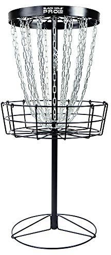 MVP Disc Sports Black Hole Pro HD 24-Chain Portable Disc Golf Basket Target