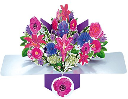 Bunch Flowers Pop-Up Greeting Card Original Second Nature 3D Pop Up Cards