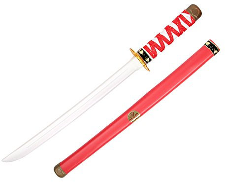 Alsino Ninja Schwert Kinder 60 cm Spielzeug Samurai Säbel P048/010, Variante wählen:P048/010 rot