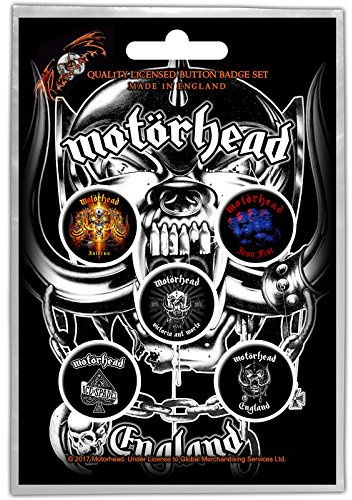 Motörhead - Ansteck Button 5er Set - Album Mix - Logo