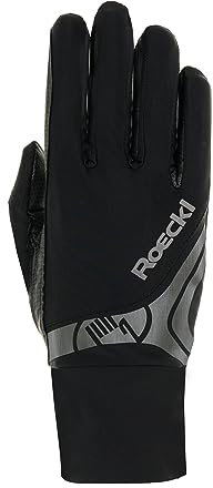 Roeckl Sports Reithandschuh Melbourne, Turnier Sommer Handschuh, Schwarz 7.5