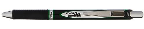 Pentel BLP77-DX Energel Document mit Druckmechanik, wasserfeste, lichtechte Tinte. dokumentenecht nach ISO 27668-2, 1 Stück, Grün