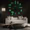 Coraltree 3D DIY Beleuchtete Wanduhr für Büro Wohnzimmer Schlafzimmer Geschenk Heimdekoration (Luminous-3)