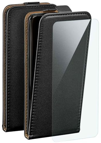 moex Flip Case für Xiaomi Mi 9T / Mi 9T Pro Hülle, PU Lederhülle, Klapphülle, Handytasche, Schutzhülle mit Schutzfolie, Handyhülle klappbar, 360 Grad Rundum-Schutz - Schwarz