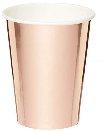 Amscan 9908654 Sc Metallic Rose Gld 250Ml Cup