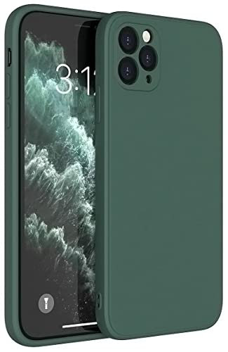 Mixroom - Cover Custodia Case per iPhone 11 Pro Protezione Copre Fotocamera in Silicone TPU Opaco con Bordi Piatti Colore Verde Foglia
