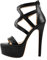Only maker Sandalo da donna con tacco alto, Poliuretano nero., 37 EU