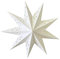 SOLUSTRE Étoile en papier - Abat-jour en papier - Étoile de Noël - 45 cm - Blanc - Pliante - Sans lumières - Décoration de Noël pour mariage, anniversaire, fête