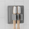 LOBUX® - Zahnbürstenhalter selbstklebend, superfester Halt [Soft-Touch Silikon] - Aufsteckbürsten Halter für elektrische Zahnbürsten - für Badezimmer, Spiegel, Dusche, Wand (hellgrau)
