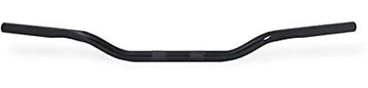 Biker Market - Manubrio moto Drag bar 1,5 compatibile con Harley Davidson, nero lucido. Manubrio basso con incavi