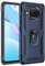Coque pour Xiaomi Mi 10T Lite Housse Antichoc avec Anneau Rotatif Aimant 360 Degrés Etui Magnétique Rigide Dure Armure Bague Support Renforcée (Xiaomi Mi 10T Lite, Bleu)