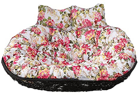 Yadlan Kissen FüR HäNgesessel Twin, HäNgesessel Kissenbezug, 2 Personen Kissen für HäNgekorb Outdoor Wasserdicht SonnenbestäNdig, Doppelt XXL Sitzkissen für Relax HäNgestuhl Garten D