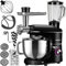 Ruhhy Robot culinaire bol en acier inoxydable 6,2 l, 2200 W - 6 niveaux de vitesse + fonction pulse appareils de cuisine pour gâteaux et pain avec accessoires de cuisson pour les chefs 16747