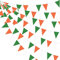 32Ft Grün Orange Weiß Wimpelkette Banner Party Dekoration Stoff Wimpel Dreieck Flagge Girlande für Hochzeit Geburtstag Babyparty Weihnachten St. Patrick's Day Irish Motto Festival Kinderzimmer Zuhause