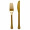 24Pk Mixed Cutlery 24Pk Cremebrulee Gold