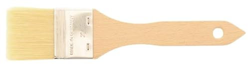 teemando® Haushaltspinsel, flach, 22,5 cm, 2 Zoll breiter Backpinsel mit Naturborsten