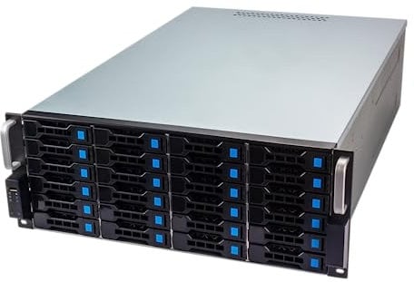 FANTEC 2564 SRC-4240X07-6GE, Expander Backplane, 19 4HE 680mm Storage Gehäuse, 24x SAS/SATA Einschübe, je 2 Status LEDs, Einschübe für 3,5 und 2,5 Datenträger, 1x USB 2 Anschluss, 3X 120mm Lüfter