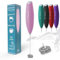 Elementi Milk Frother Handheld - Powerful Mini Coffee Frother Whisk - Hand Held Coffee Whisk Electric & Frappe Maker - Drink Mixer, Stirrer & Electric Milk Foamer (Double Whisk, Pastel Pink)