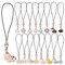 BEEFLYING 16 Stück Schlüsselanhänger-Schnur-Anhänger, Handy-Anhänger, Riemen, niedliche Tier-Handy-Anhänger, Kawaii-Hängezubehör für Handy und Schlüsselanhänger-Taschen (Tier)